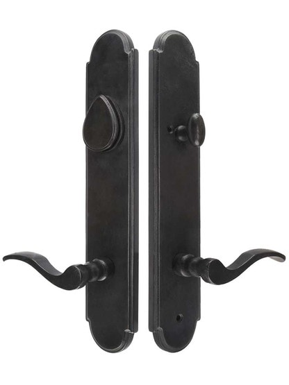 Solid Bronze Arched Entry Set with Chester Levers.
